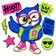Nomadic Owls mascot — a cartoon owl sticker